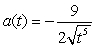 <strong>Using the position function , find the acceleration function.</strong> A) B) C) D)