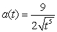 <strong>Using the position function , find the acceleration function.</strong> A) B) C) D)