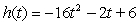 <strong>The height of an object at time t is given by . Determine the object's velocity at t = 4.</strong> A) 130 B) -136 C) -130 D) -66