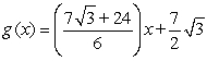 <strong>Find an equation of the line tangent to at x = 3.</strong> A) B) C) D)