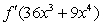 <strong>Find the derivative where f is an unspecified differentiable function. </strong> A) B) C) D)