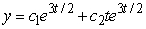 <strong>Identify the general solution of the the differential equation .</strong> A) B) C) D)