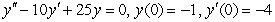 Solve the initial value problem.