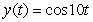 <strong>A certain spring is at rest when stretched 0.098 m by a 2.0 kg mass. Which function describes the motion of the mass if it is pulled down 0.25 m and released without imparting any initial velocity at time t = 0? Other helpful information: the motion is not damped; use 9.8 m s<sup>-2</sup> as the acceleration due to gravity; and consider the zero position to be the rest position of the spring with the mass attached, and downward motion defines the positive x direction.</strong> A) B) C) D)