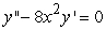 <strong>Identify the radius of convergence of the power series solutions about x = 0 of .</strong> A) R = 0 B) C) R = D) R = 8