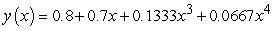 <strong>A second order differential equaiton can be arranged to the form , and one can find the third and higher derivatives of y by simply differentiating this equation. Since a Taylor series expansion of a function y(x) is , one can differentiate the rearranged second order differential equation to evaluate coefficients of the Taylor polynomial, if one is either given or can solve for the initial condition y(0) and y'(0). What does the fourth-degree Taylor polynomial look like for the solution to the equation if the initial conditions are ?</strong> A) B) C) D)