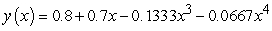 <strong>A second order differential equaiton can be arranged to the form , and one can find the third and higher derivatives of y by simply differentiating this equation. Since a Taylor series expansion of a function y(x) is , one can differentiate the rearranged second order differential equation to evaluate coefficients of the Taylor polynomial, if one is either given or can solve for the initial condition y(0) and y'(0). What does the fourth-degree Taylor polynomial look like for the solution to the equation if the initial conditions are ?</strong> A) B) C) D)