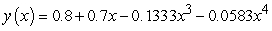 <strong>A second order differential equaiton can be arranged to the form , and one can find the third and higher derivatives of y by simply differentiating this equation. Since a Taylor series expansion of a function y(x) is , one can differentiate the rearranged second order differential equation to evaluate coefficients of the Taylor polynomial, if one is either given or can solve for the initial condition y(0) and y'(0). What does the fourth-degree Taylor polynomial look like for the solution to the equation if the initial conditions are ?</strong> A) B) C) D)