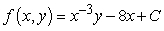 <strong>Determine whether is conservative, and if so, find a potential function of the vector field.</strong> A) is conservative with B) is conservative with C) is conservative with D) is not conservative