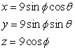 <strong>Find a parametric representation of the surface .</strong> A) B) C) D)