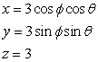 <strong>Find a parametric representation of the surface .</strong> A) B) C) D)