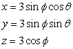 <strong>Find a parametric representation of the surface .</strong> A) B) C) D)