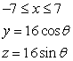 <strong>Find a parametric representation of the surface from to .</strong> A) B) C) D)