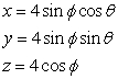 <strong>Find a parametric representation of the surface from to .</strong> A) B) C) D)