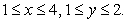 Set up a double integral that equals where S is the portion of the plane above the rectangle