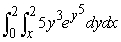 <strong>Evaluate the iterated integral by first changing the order of integration. </strong> A) B) C) D) The integral can be evaluated only numerically.