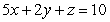 <strong>Find the surface area of the portion of the surface in the first octant.</strong> A) B) C) D)