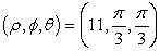 <strong>Convert the point to rectangular coordinates (x,y,z).</strong> A) B) C) D)