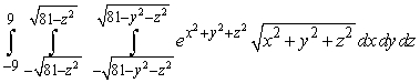 <strong>Evaluate the iterated integral by changing coordinate systems.</strong> A) B) C) D)