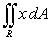 Use a transformation to evaluate the double integral over the region R which is the region that lies inside outside and in the first quadrant.