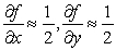 <strong>Use the contour plot to estimate and at the origin. </strong> A) B) C) D)