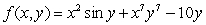 <strong>Find a function with the given properties. </strong> A) B) C) D)
