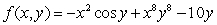 <strong>Find a function with the given properties. </strong> A) B) C) D)