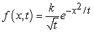 Show that the function satisfies the diffusion equation .