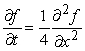 Show that the function satisfies the diffusion equation .
