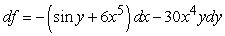 <strong>Find the total differential of . </strong> A) B) C) D)