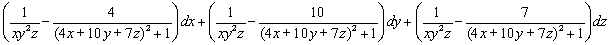 <strong>Find the total differential of .</strong> A) B) C) D)