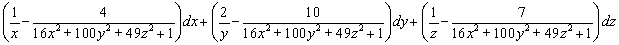<strong>Find the total differential of .</strong> A) B) C) D)