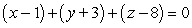 <strong>Find an equation of the tangent plane to the parametric surface at the indicated point. S is defined by ; at u = -4 and v = -1</strong> A) B) C) D)