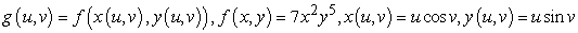 <strong>Use the chain rule to find the indicated derivative. , where </strong> A) B) C) D)