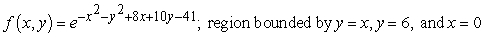 Find the absolute extrema of the function on the region.  