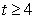 <strong>Determine all values of t at which the given vector-valued function is continuous. </strong> A) B) C) D) all real numbers
