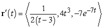 <strong>Find the derivative of the given vector-valued function. </strong> A) B) C) D)
