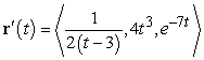<strong>Find the derivative of the given vector-valued function. </strong> A) B) C) D)