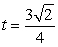 <strong>Find all values of t such that is parallel to the xy-plane. </strong> A) B) C) D)
