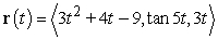 <strong>Find the acceleration function for the given position function. </strong> A) B) C) D)
