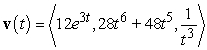<strong>Find the velocity function for the given position function. </strong> A) B) C) D)