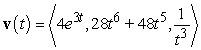 <strong>Find the velocity function for the given position function. </strong> A) B) C) D)