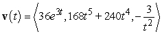 <strong>Find the velocity function for the given position function. </strong> A) B) C) D)