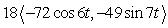 <strong>Find the force acting on an object of mass 18 kg with the given position function (in meters and seconds). </strong> A) B) C) D)