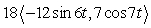 <strong>Find the force acting on an object of mass 18 kg with the given position function (in meters and seconds). </strong> A) B) C) D)
