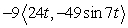 <strong>Find the force acting on an object of mass 9 kg with the given position function (in meters and seconds). </strong> A) B) C) D)