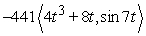 <strong>Find the force acting on an object of mass 9 kg with the given position function (in meters and seconds). </strong> A) B) C) D)