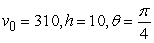 <strong>A projectile is fired with initial speed feet per second from a height of h feet at an angle of above the horizontal. Assuming that the only force acting on the object is gravity, find the maximum altitude. Round to the nearest tenth of a foot. </strong> A) 760.8 ft B) 2133.5 ft C) 311.0 ft D) 3013.1 ft