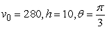 <strong>A projectile is fired with initial speed feet per second from a height of h feet at an angle of above the horizontal. Assuming that the only force acting on the object is gravity, find the horizontal range. Round to the nearest tenth of a foot. </strong> A) 928.8 ft B) 2131.8 ft C) 281.1 ft D) 2127.5 ft