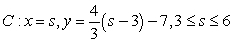 <strong>Which of the following is an arc length parameterization of the given two-dimensional curve? The line segment from to </strong> A) B) C) D)